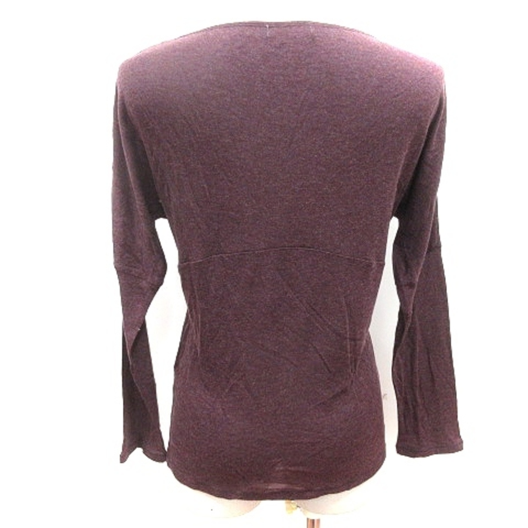 ギャルリーヴィー ニットカットソー Vネック アンゴラ混 長袖 1 紫 パープル レディースのトップス(ニット/セーター)の商品写真