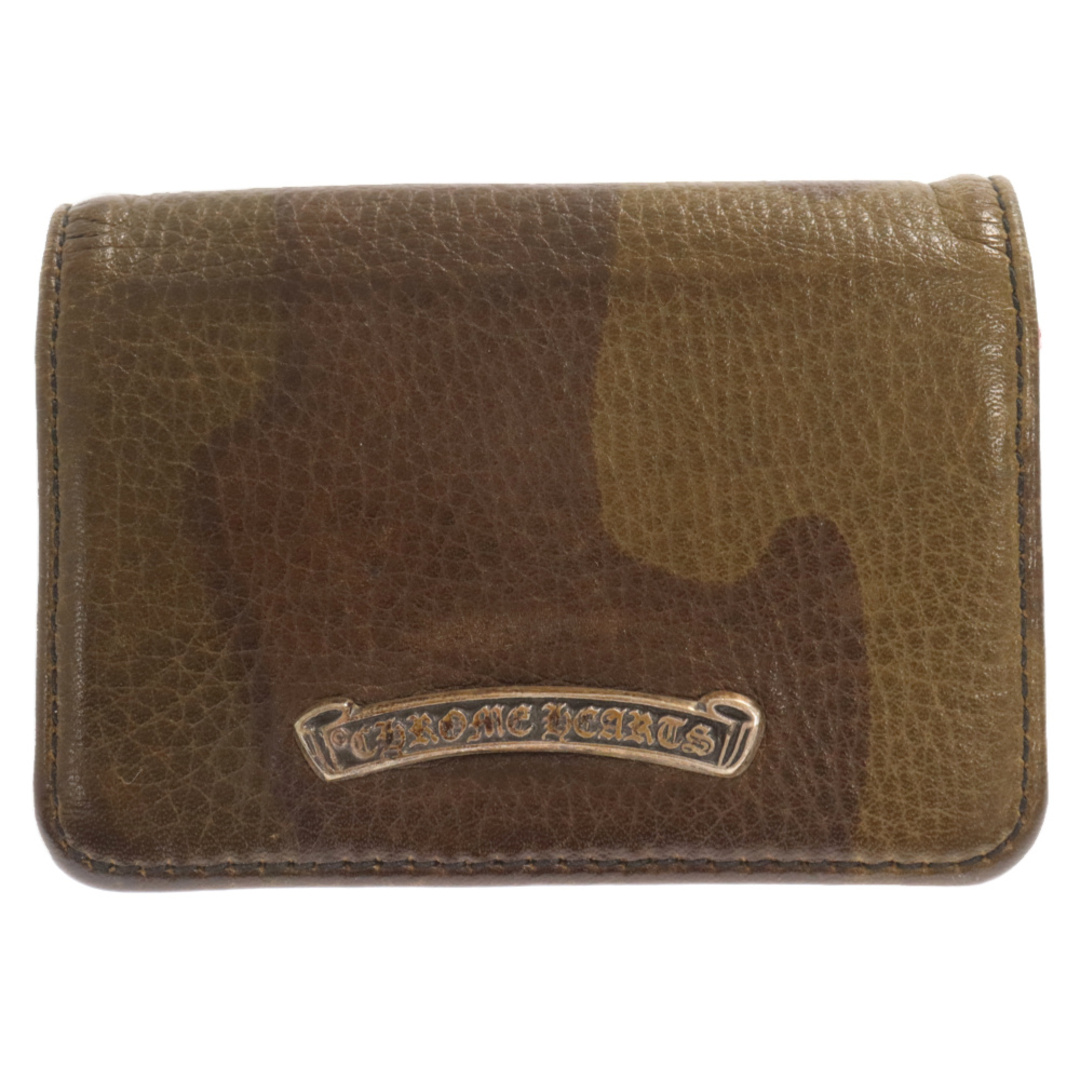 Chrome Hearts(クロムハーツ)のCHROME HEARTS クロムハーツ WALLET CARD CASE V1 3POKET CH SCRL TANK CAMO カードケース カモフラ グリーン/ピンク メンズのファッション小物(名刺入れ/定期入れ)の商品写真