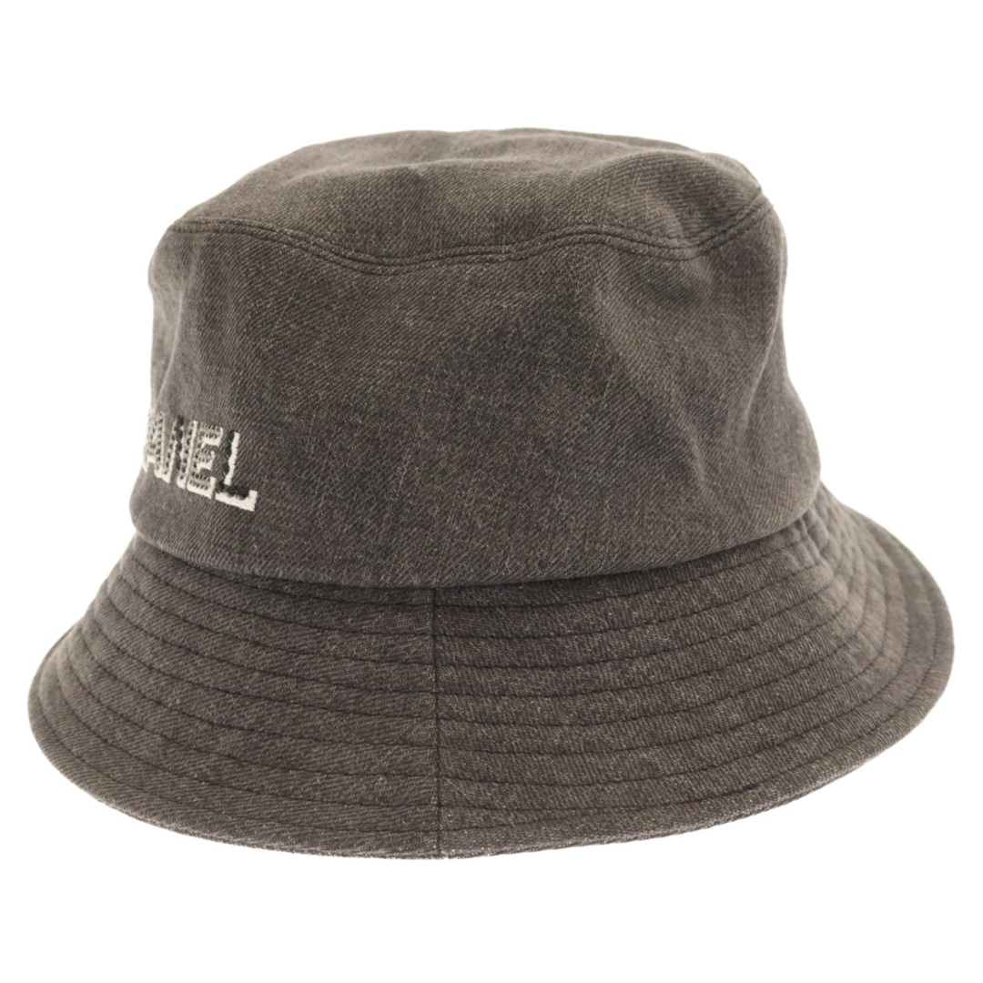 CHANEL(シャネル)のCHANEL シャネル ロゴラインストーン デニムバケットハット 帽子 グレー メンズの帽子(ハット)の商品写真