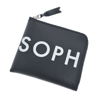 ソフネット(SOPHNET.)のSOPHNET. ソフネット 財布・コインケース - 黒 【古着】【中古】(折り財布)