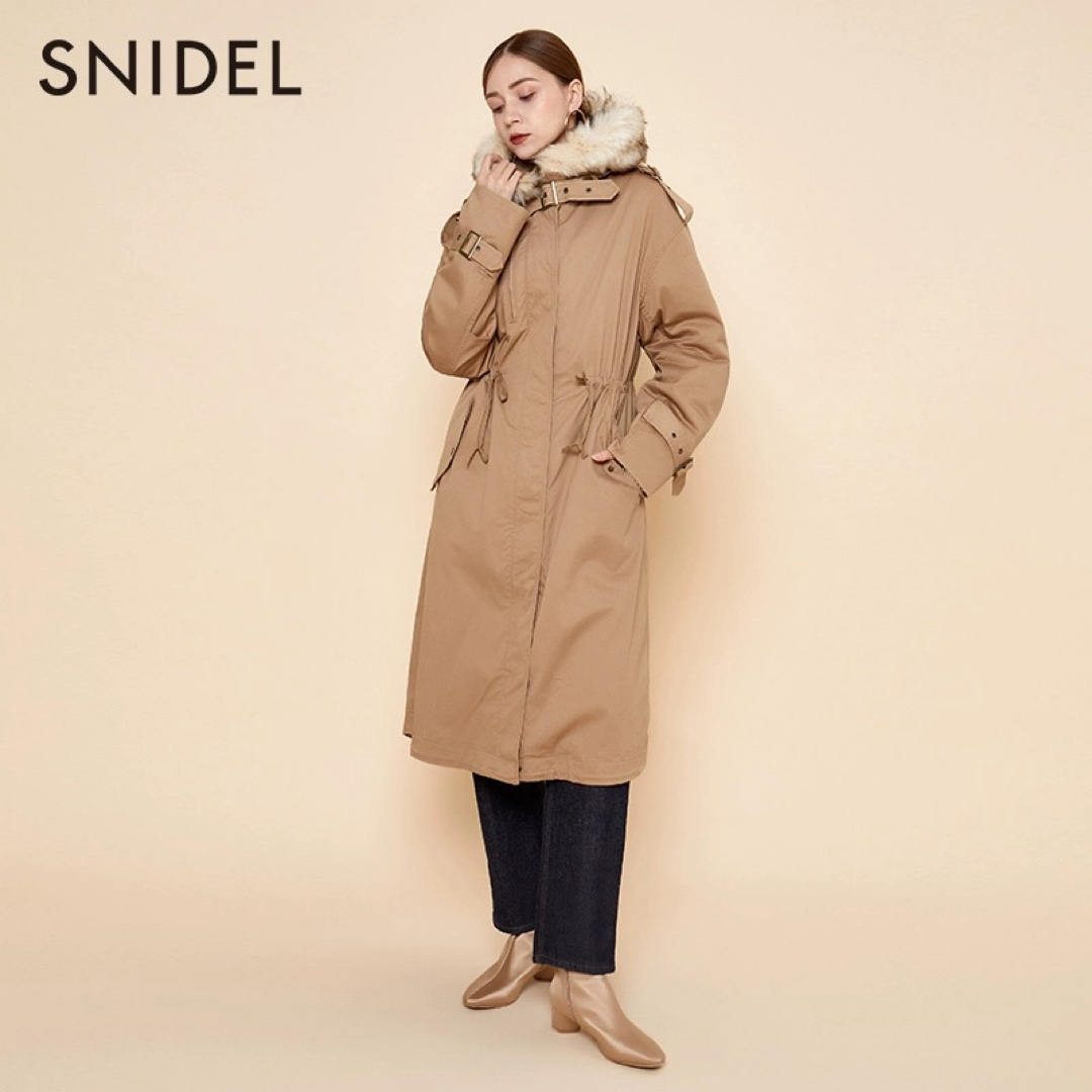 SNIDEL(スナイデル)のスナイデル　コートダウンインナー　2wayモッズコート レディースのジャケット/アウター(モッズコート)の商品写真