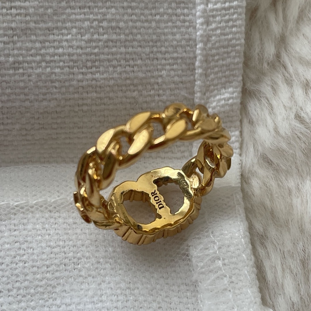 Christian Dior(クリスチャンディオール)のディオール dior CD リング 指輪 ゴールド アクセ  レディースのアクセサリー(リング(指輪))の商品写真