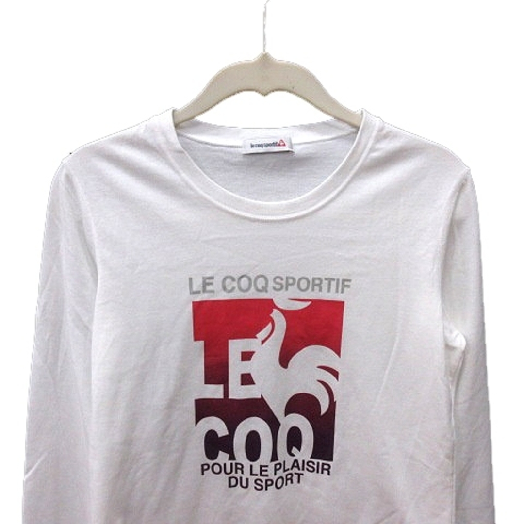 le coq sportif(ルコックスポルティフ)のルコックスポルティフ カットソー Uネック 長袖 M 白  レディースのトップス(カットソー(長袖/七分))の商品写真