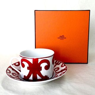 エルメス(Hermes)のHERMES エルメス ガダルキヴィール モーニング カップ & ソーサー 箱付(食器)