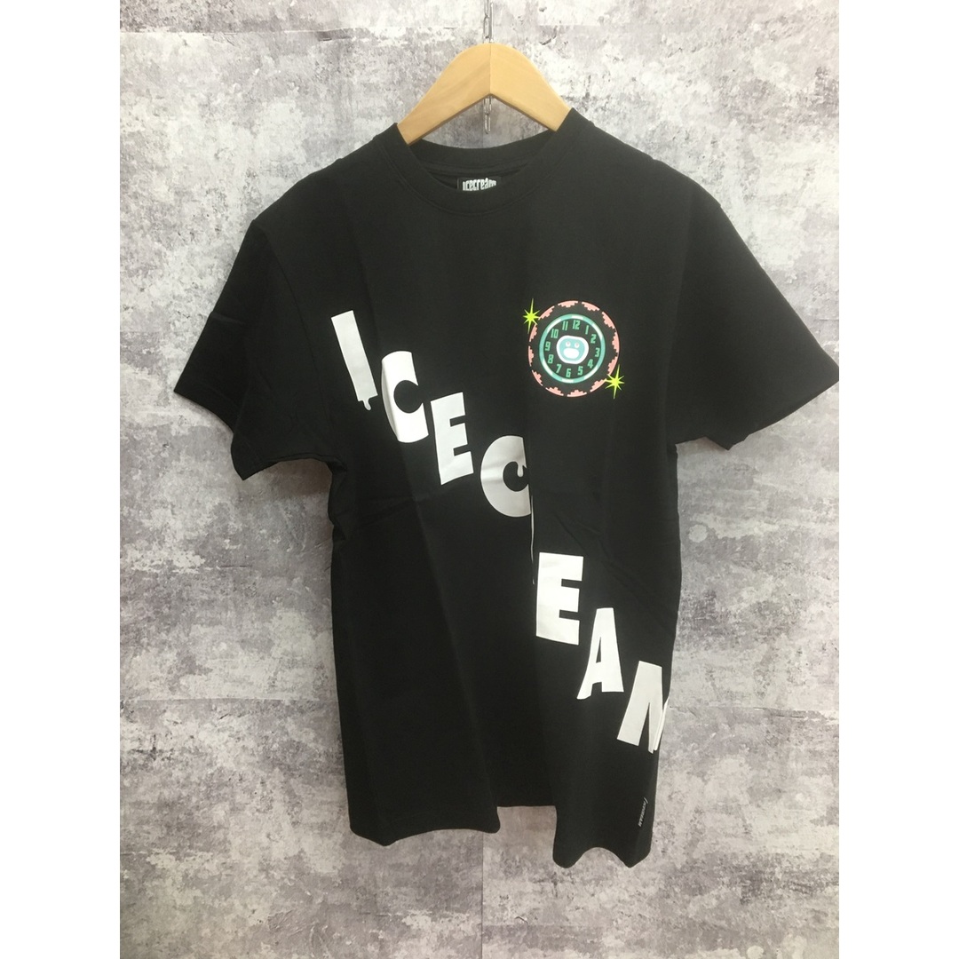 ICE CREAM(アイスクリーム)のICECREAM CLOCK SS Tee アイスクリーム Tシャツ ブラック【3482-004】 メンズのトップス(Tシャツ/カットソー(半袖/袖なし))の商品写真