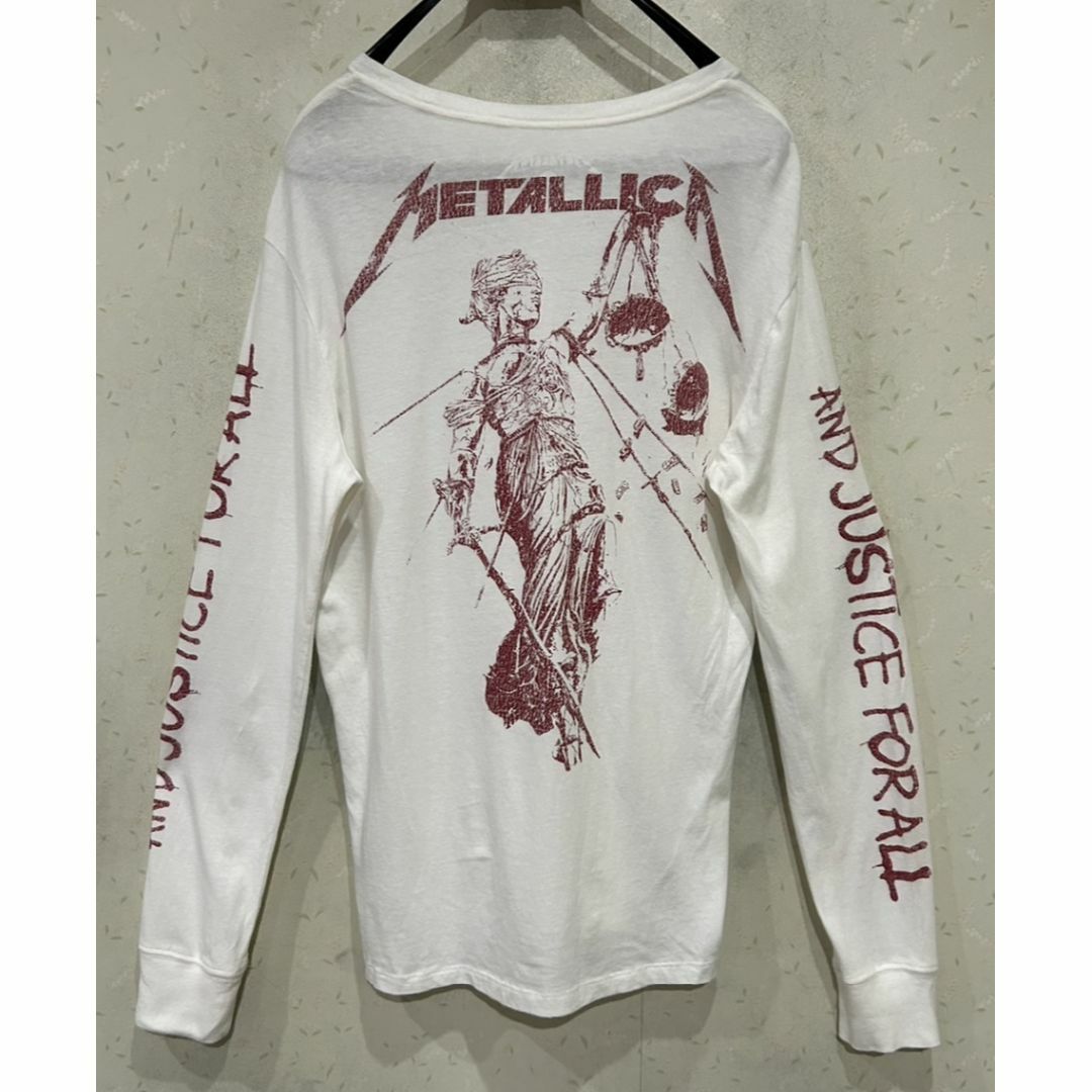 METALLICA(メタリカ)の＊METALLICA ジャスティス かすれプリント ロンT 長袖Tシャツ XS メンズのトップス(Tシャツ/カットソー(七分/長袖))の商品写真