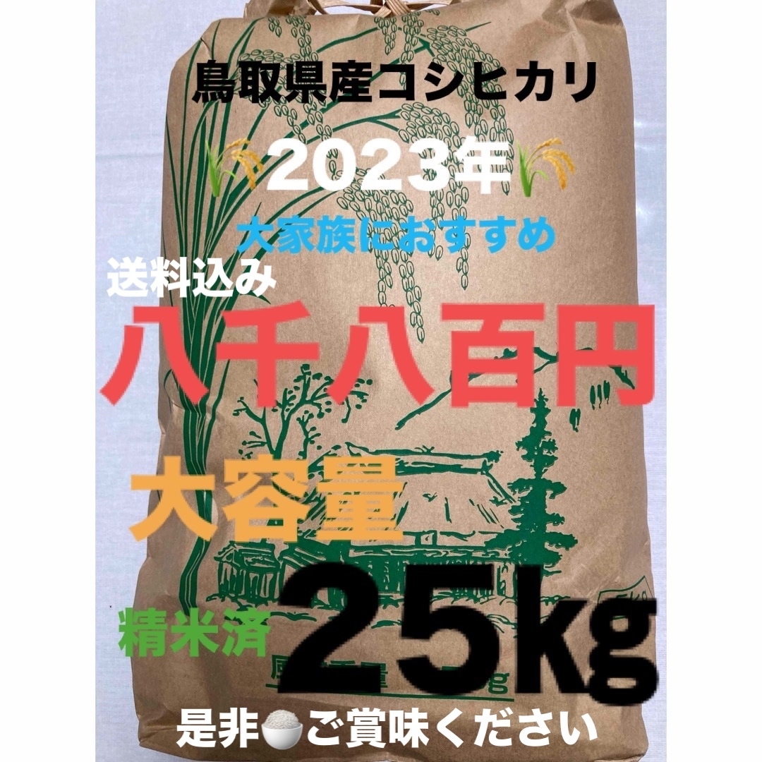 🌾新米25㎏(コシヒカリ)精米済 米/穀物 🌾新米25㎏(コシヒカリ)精米済 米/穀物