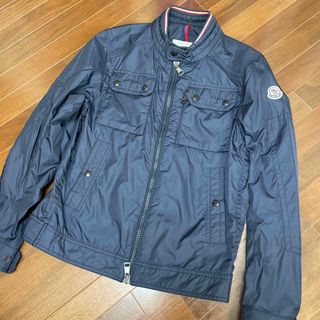 モンクレール(MONCLER)のMONCLER モンクレール　ナイロンジェケット　紺色(ナイロンジャケット)