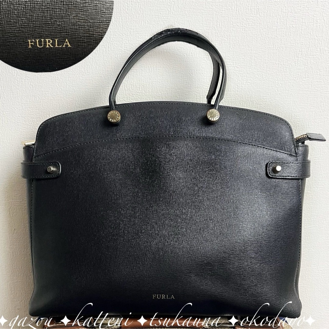 Furla(フルラ)のフルラ アガタ ハンドバッグ トートバッグA4 レザー 黒 ブラック レディースのバッグ(ハンドバッグ)の商品写真