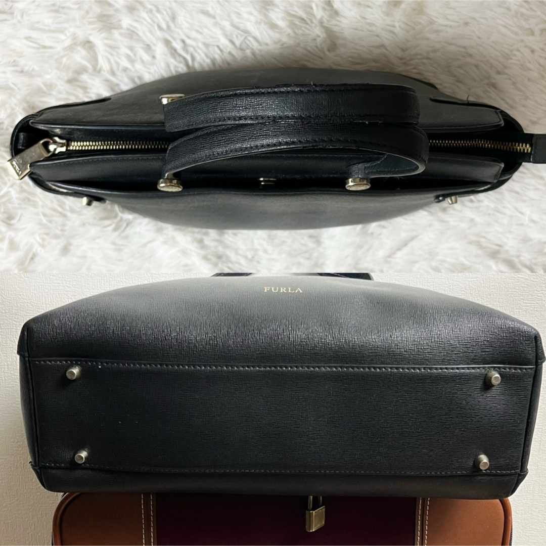 Furla(フルラ)のフルラ アガタ ハンドバッグ トートバッグA4 レザー 黒 ブラック レディースのバッグ(ハンドバッグ)の商品写真