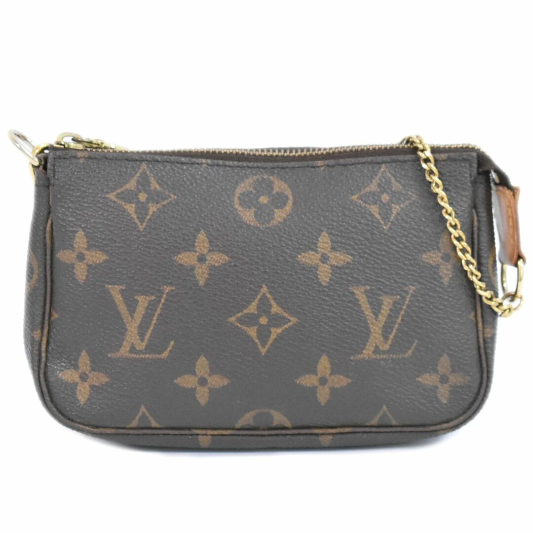 本物 ルイヴィトン LOUIS VUITTON LV ミニポシェットアクセソワール モノグラム アクセサリーポーチ ハンドバッグ ブラウン M58009 ビトン バッグファッション小物