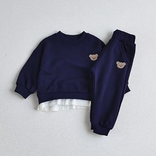 くまちゃんセットアップ NAVY / 80size(その他)