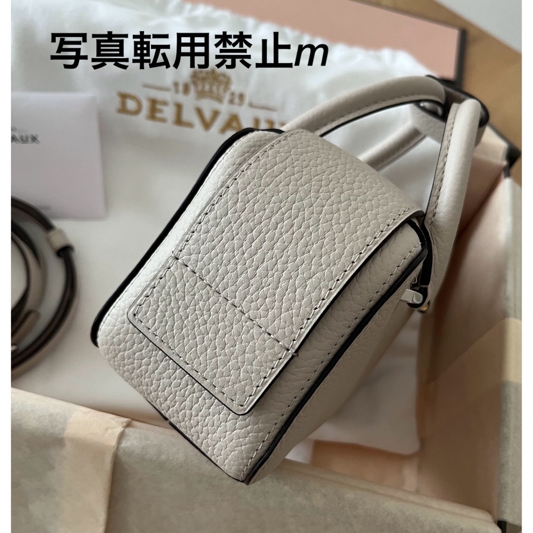 DELVAUX(デルヴォー)の8080❤︎様専用！デルヴォー　クールボックスナノ　セサミ　2024新色　新品 レディースのバッグ(ハンドバッグ)の商品写真