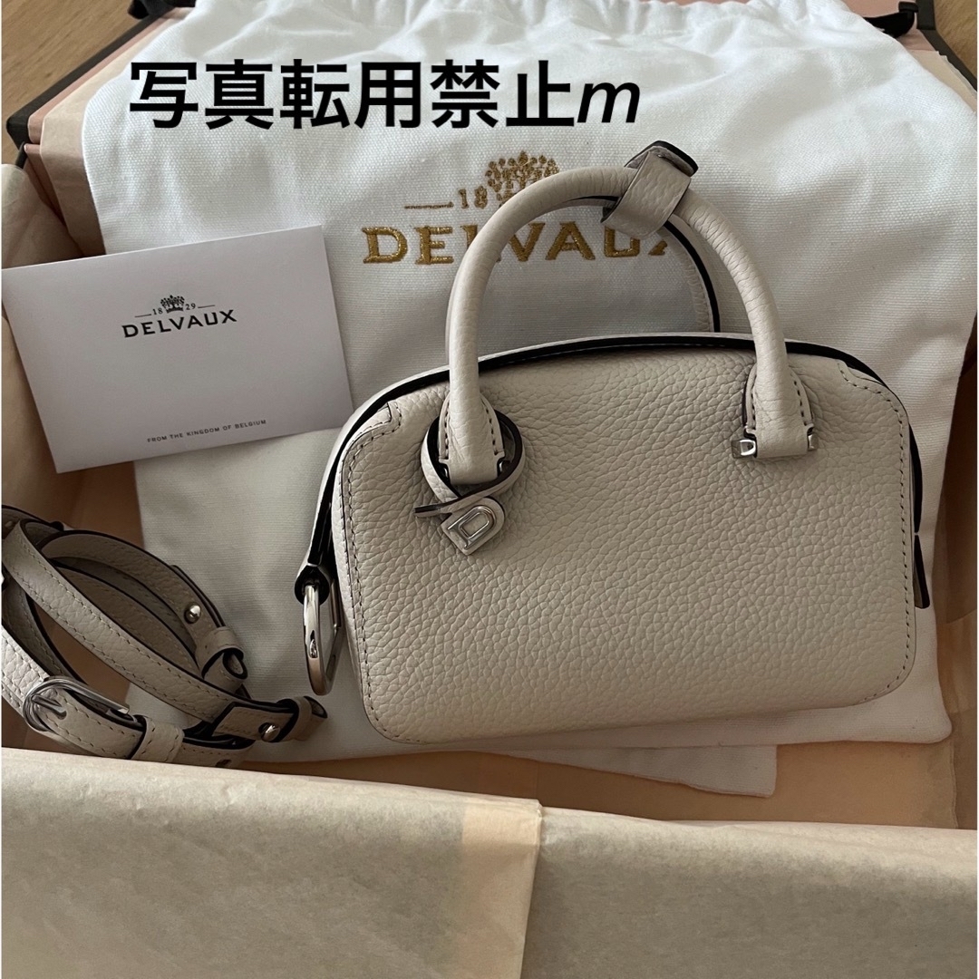 DELVAUX(デルヴォー)の8080❤︎様専用！デルヴォー　クールボックスナノ　セサミ　2024新色　新品 レディースのバッグ(ハンドバッグ)の商品写真