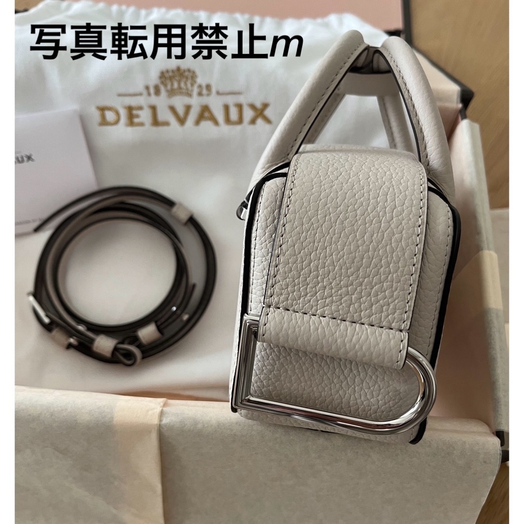 DELVAUX(デルヴォー)の8080❤︎様専用！デルヴォー　クールボックスナノ　セサミ　2024新色　新品 レディースのバッグ(ハンドバッグ)の商品写真