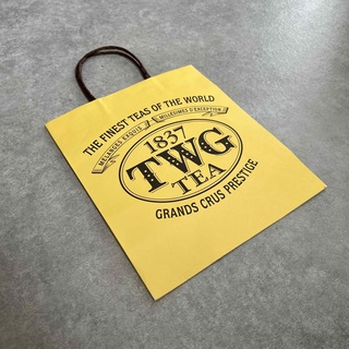 TWG 紅茶　紙袋　ショッパー(茶)