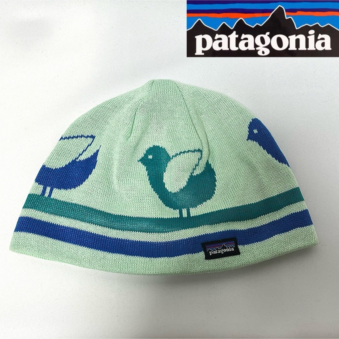 【超美品】Patagoniaパタゴニア KIDS用 小鳥さんの行進ニットビーニー | フリマアプリ ラクマ