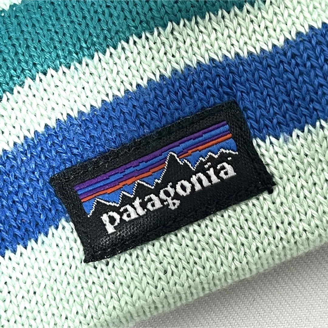 patagonia(パタゴニア)の【超美品】Patagoniaパタゴニア KIDS用 小鳥さんの行進ニットビーニー キッズ/ベビー/マタニティのこども用ファッション小物(帽子)の商品写真