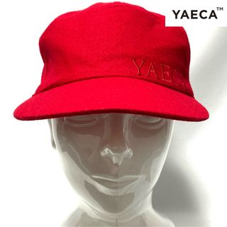 ヤエカ(YAECA)の【新品】YAECA ヤエカ 刺繍ロゴ日本製 差し色に！ウールロングブリムキャップ(キャップ)