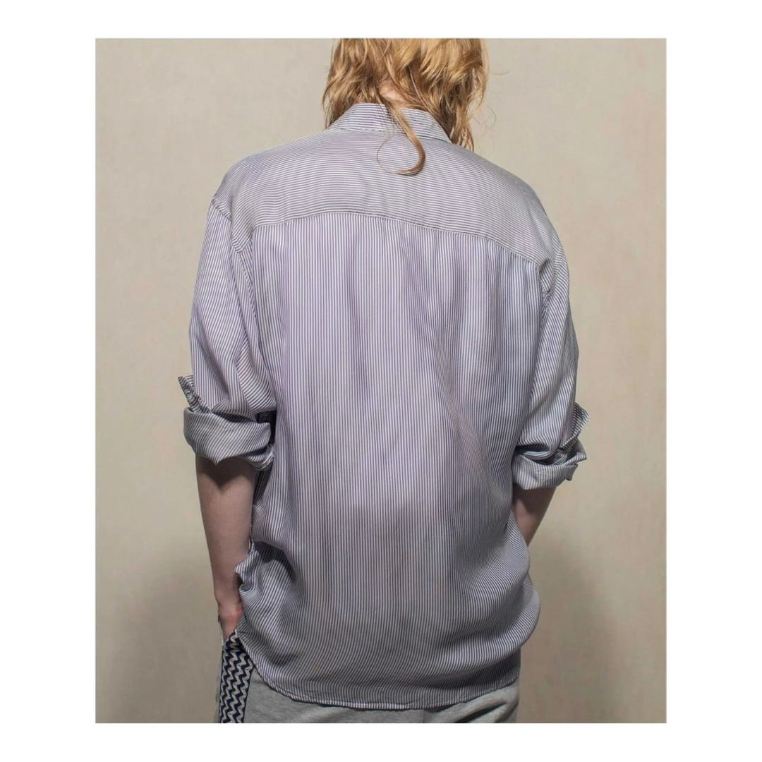 MONKEY TIME（UNITED ARROWS）(モンキータイム)の【monkey time】WASH CUPRA STRIPE SHIRT M メンズのトップス(シャツ)の商品写真