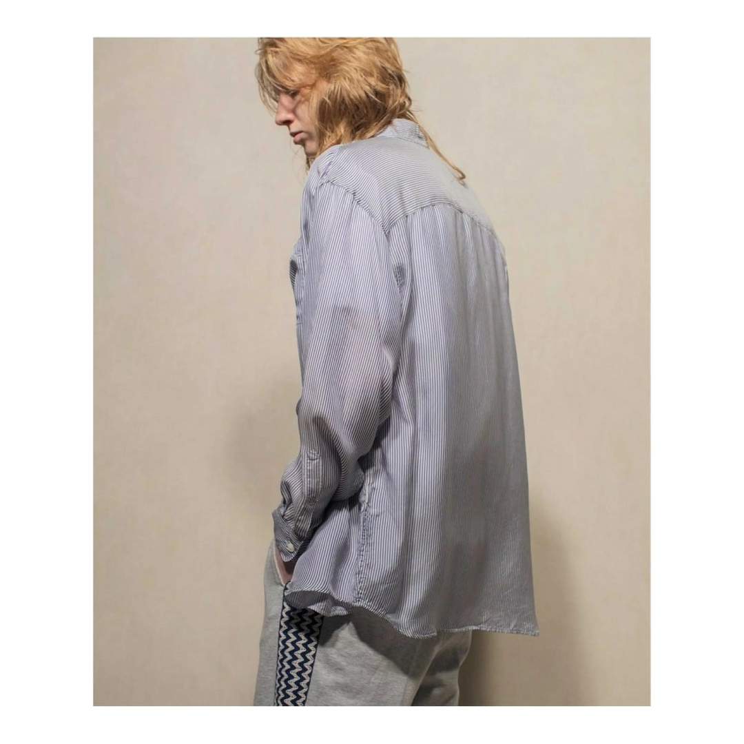 MONKEY TIME（UNITED ARROWS）(モンキータイム)の【monkey time】WASH CUPRA STRIPE SHIRT M メンズのトップス(シャツ)の商品写真