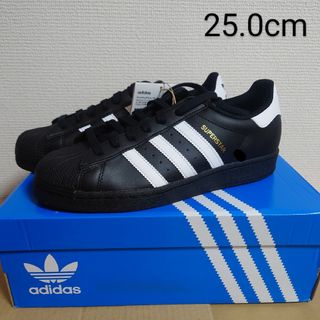 25.0 adidas アディダス スーパースター  ブラック(スニーカー)