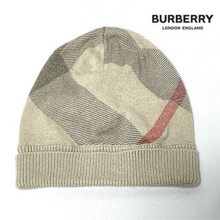 【新品】BURBERRYバーバリー ノバチェック柄カシミア混薄手コットンキャップ