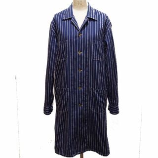 CUSHMAN/MATTSON'S　クッシュマン/マトソンズ　 INDIGO STRIPE DRAPE SHIRTS　Lサイズ　Navy　Lot65912(ステンカラーコート)