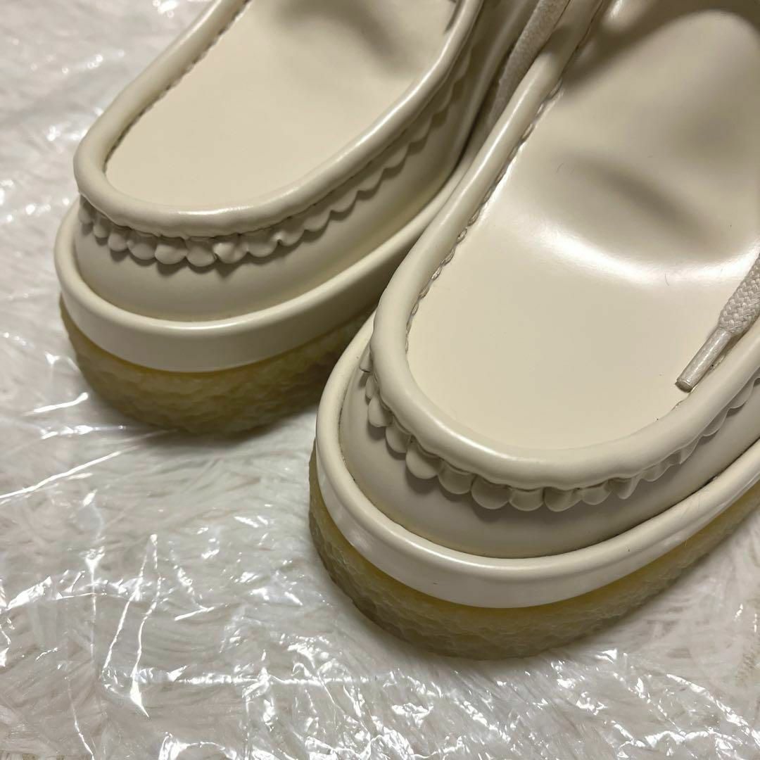 Chloe クロエ ブーツ Jamie Leather WHITE レザー 35