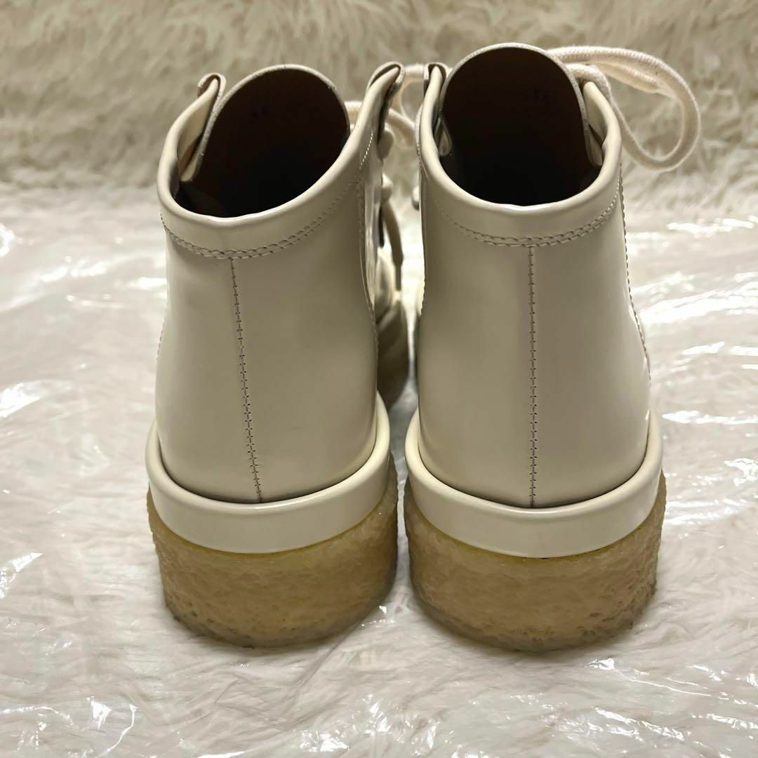 Chloe(クロエ)のChloe クロエ ブーツ Jamie Leather WHITE レザー 35 レディースの靴/シューズ(ブーツ)の商品写真