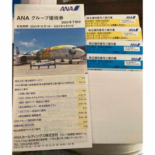 ANA 株主優待4枚 グループ優待券1冊付き(航空券)