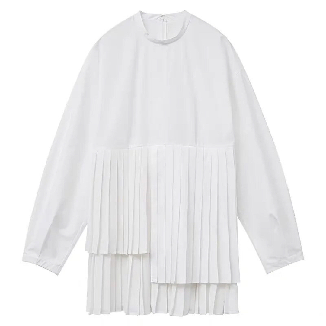 CLANE(クラネ)のCLANE SHAPE LINE PLEAT TOPS レディースのトップス(シャツ/ブラウス(長袖/七分))の商品写真