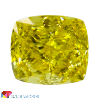 FANCY VIVID YELLOW 0.50ct CU/RT2434/GIA(その他)