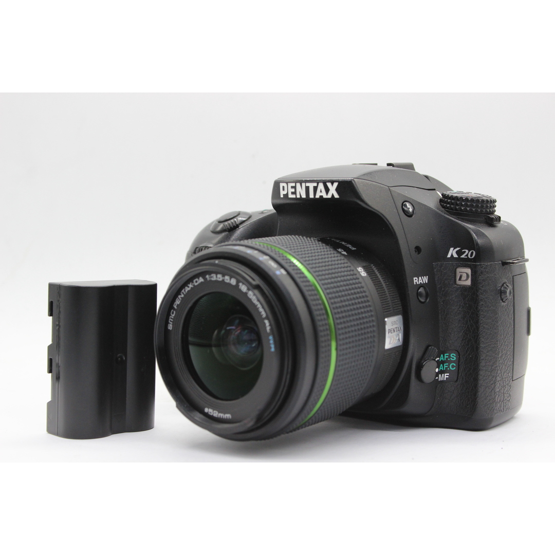 支払い発送詳細【訳あり品】 ペンタックス Pentax K2 ブラック smc PENTAX-DA 18-55mm F3.5-5.6 AL WR バッテリー付き デジタル一眼  s6188