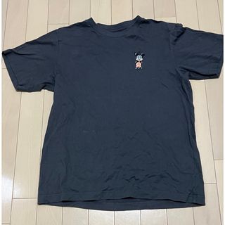 約24cm着丈ユニクロ ムエタイ ミッキーマウス 半袖Tシャツ(L)グレー 灰 UNIQLO