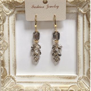 🍀👑ご確認ページNo.43グレー系パーツピアス(ピアス)