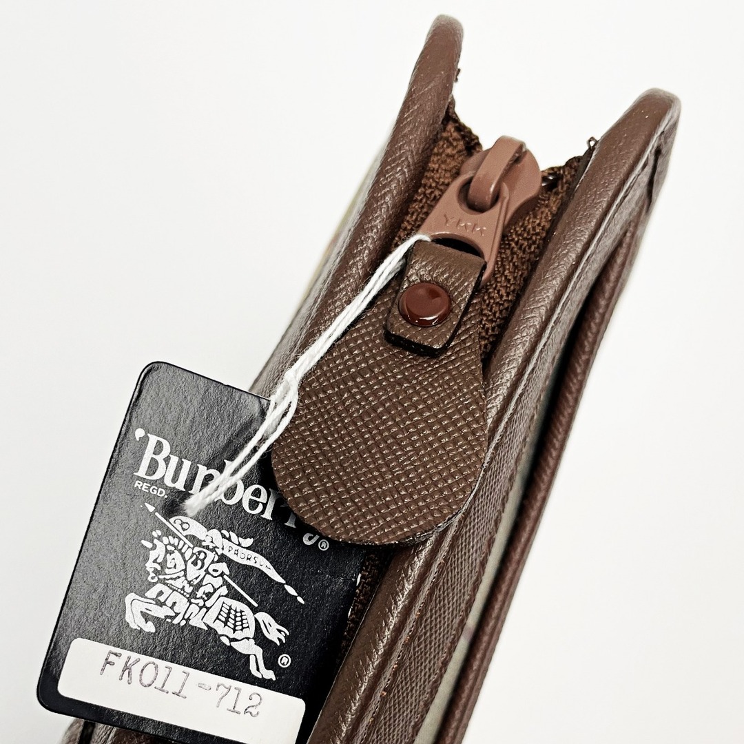 BURBERRY(バーバリー)の☆☆BURBERRY バーバリー セカンドバッグ FK011-712 メガチェック ヴィンテージ キャンバス×レザー メンズ メンズのバッグ(セカンドバッグ/クラッチバッグ)の商品写真