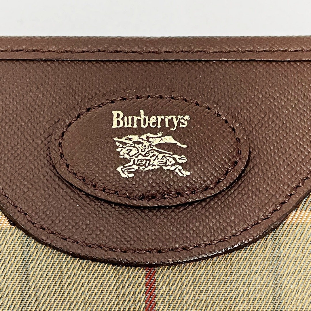 BURBERRY(バーバリー)の☆☆BURBERRY バーバリー セカンドバッグ FK011-712 メガチェック ヴィンテージ キャンバス×レザー メンズ メンズのバッグ(セカンドバッグ/クラッチバッグ)の商品写真