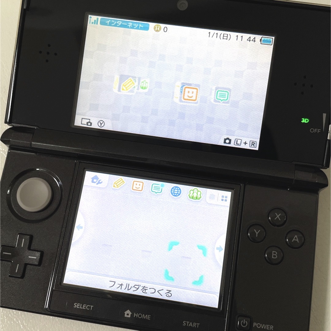 【大放出セール】 ニンテンドー3DS コスモブラック 本体 Nintendo 黒 タッチペン