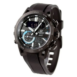 カシオ(CASIO)の【新品】カシオ CASIO EDIFICE 腕時計 メンズ ECB-40PB-1ADF エディフィス サスペンション クオーツ ブラックxブラック アナデジ表示(腕時計(アナログ))