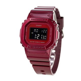 カシオ(CASIO)の【新品】カシオ CASIO G-SHOCK 腕時計 メンズ GMD-S5600RB-4DR Gショック デジタル クオーツ ブラック/レッドxレッド デジタル表示(腕時計(アナログ))