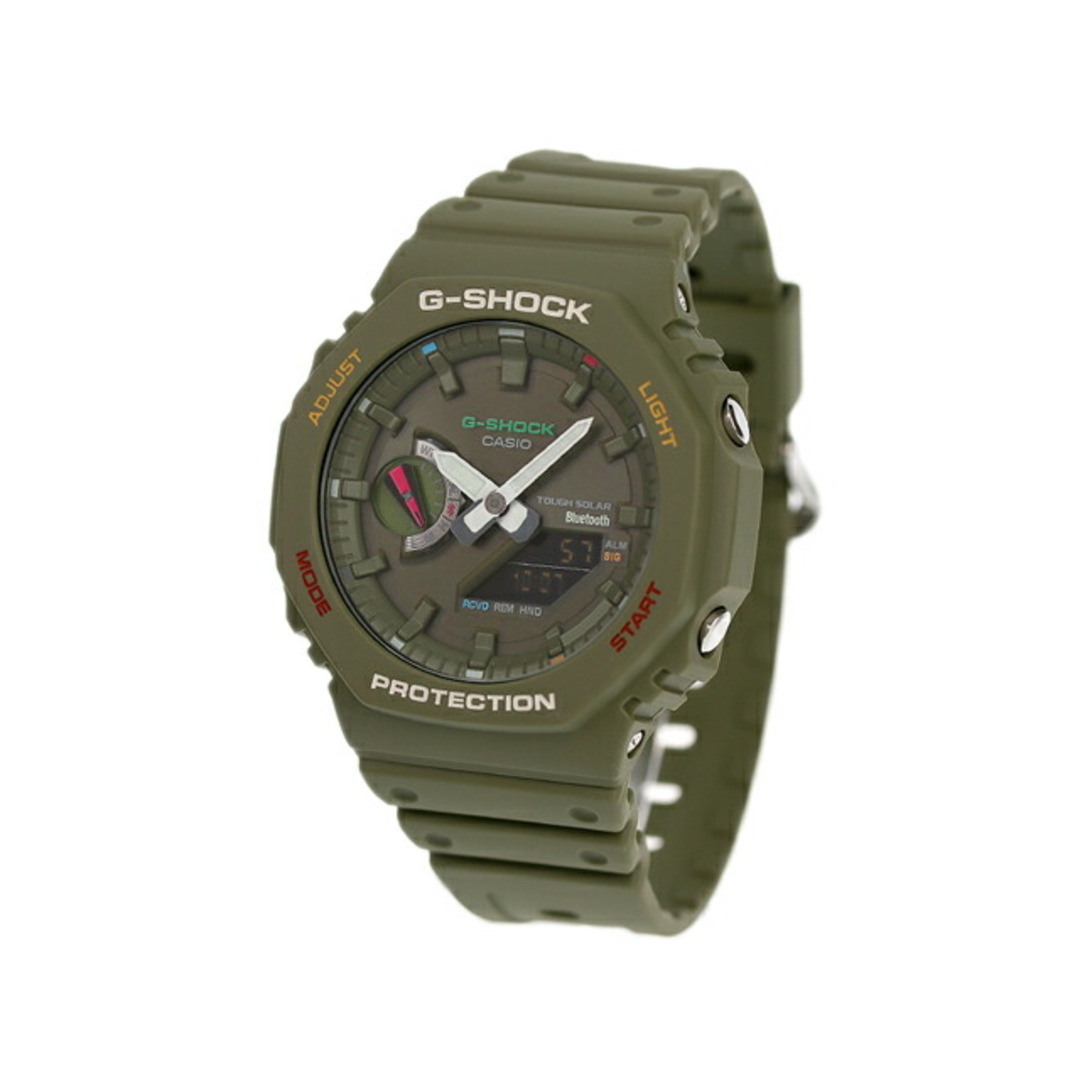 CASIO(カシオ)の【新品】カシオ CASIO G-SHOCK 腕時計 メンズ GA-B2100FC-3ADR Gショック アナログデジタル 2100シリーズ ソーラー ブラック/カーキxカーキ アナデジ表示 メンズの時計(腕時計(アナログ))の商品写真