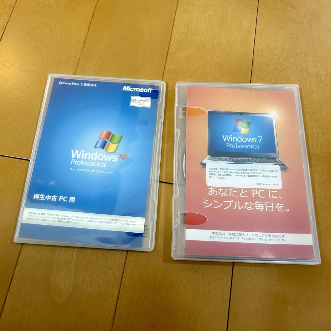 Windows XPproと7 proのOEM版インストールディスク スマホ/家電/カメラのPC/タブレット(PCパーツ)の商品写真