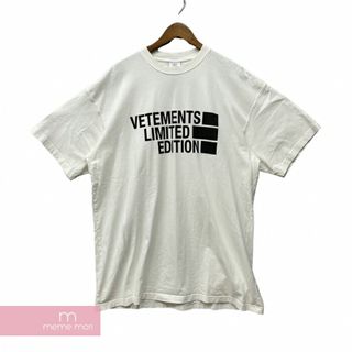 VETEMENTS 2021SS クルーネック ロゴ パッチ 半袖 Tシャツ S