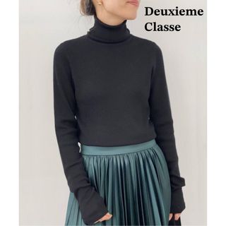 アパルトモンドゥーズィエムクラス(L'Appartement DEUXIEME CLASSE)のドゥーズィエムクラス　アパルトモン　リブタートルネックニット　ブラック(ニット/セーター)