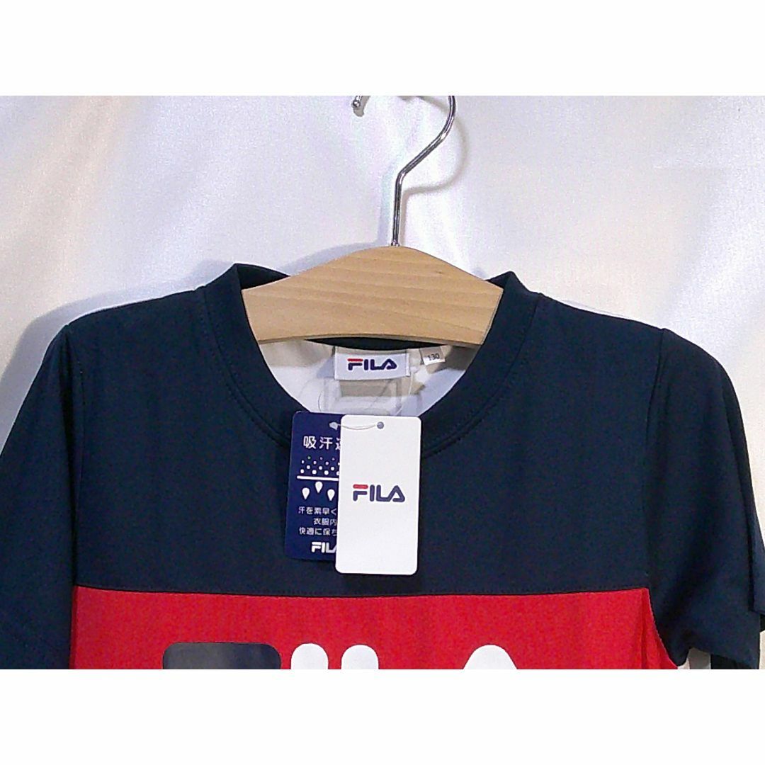 FILA(フィラ)の＜№0964＞(130cm)★FILA(フィラ)スポーツ半袖Ｔシャツ♪ キッズ/ベビー/マタニティのキッズ服女の子用(90cm~)(Tシャツ/カットソー)の商品写真