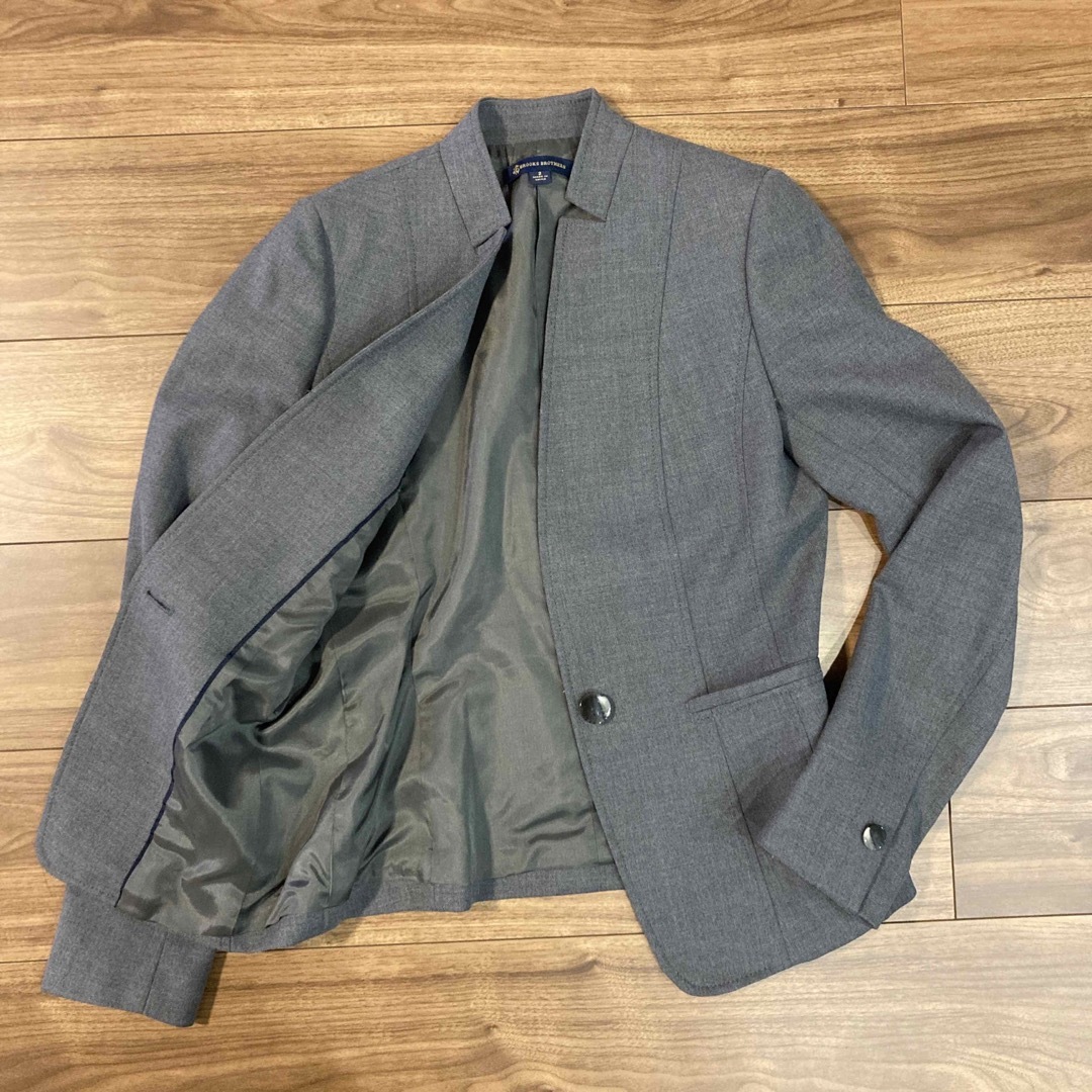 Brooks Brothers - 【極美品】ブルックスブラザーズ ノーカラー ウール 