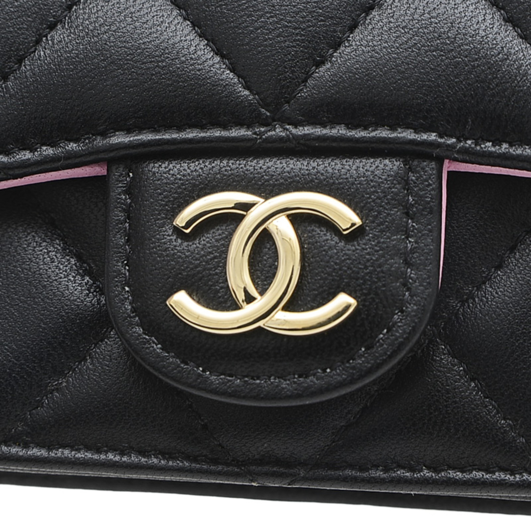 CHANEL(シャネル)のシャネル トップハンドル ミニ チェーンショルダーバッグ ポーチ ラムスキン ブ レディースのバッグ(ショルダーバッグ)の商品写真