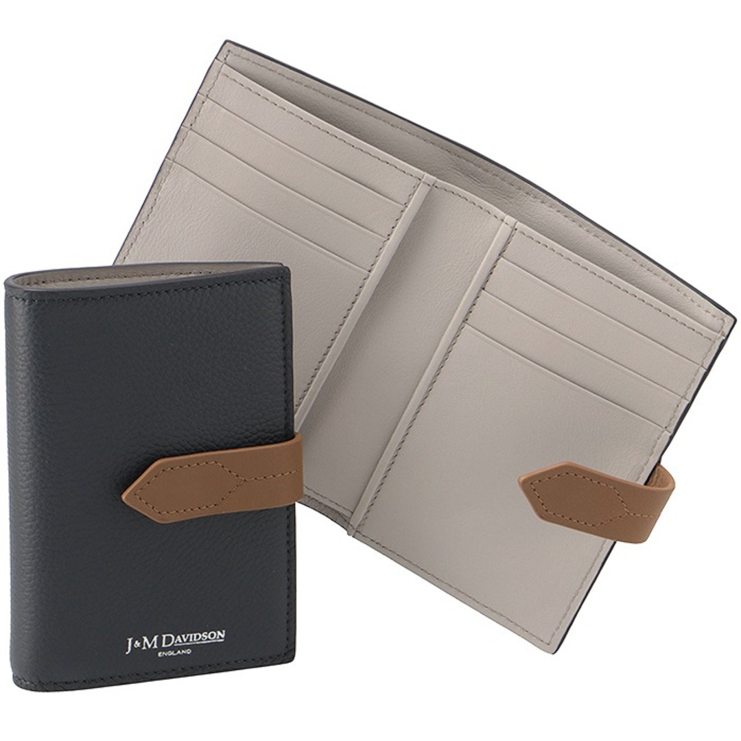 スナップ外側J&M デヴィッドソン J&M DAVIDSON 財布 二つ折り ストラップ ロサンジ 小銭入れ付き コンパクトウォレット 二つ折り財布 SLSF0MC SGSC 980S
