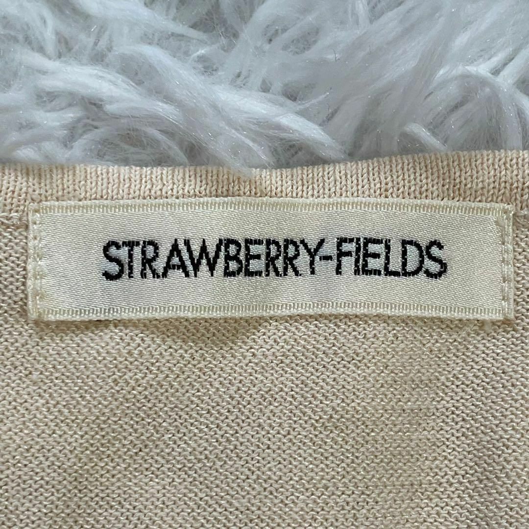 STRAWBERRY-FIELDS(ストロベリーフィールズ)のSTRAWBERRY-FIELDS (F) コットン ニットシャツ シンプル レディースのトップス(Tシャツ(半袖/袖なし))の商品写真